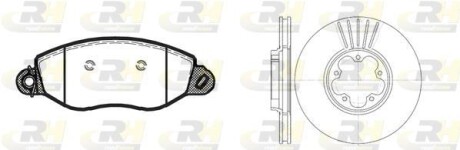 Гальмівний комплект (Диски RH 6609.10 + Колодки RH 2772.12) 8772.03 ROADHOUSE 877203