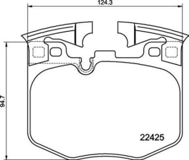 Гальмівні колодки дискові BREMBO P06 099