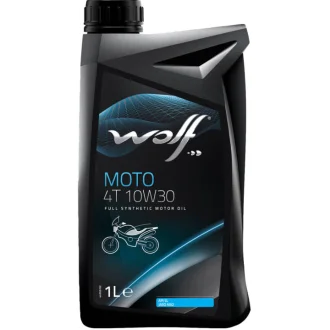 Моторное масло 4T Moto 10W-30 синтетическое 1 л WOLF 1043806