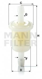 Топливный фильтр MANN (Манн) WK21 (фото 1)