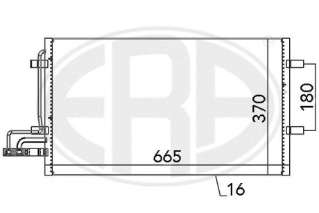 Радиатор ERA 667029