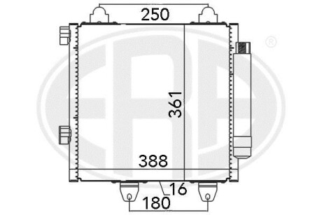 Радиатор ERA 667022