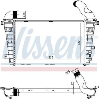 Інтеркулер OPEL ZAFIRA B (05-) 2.0 i 16V TURBO NISSENS 96461