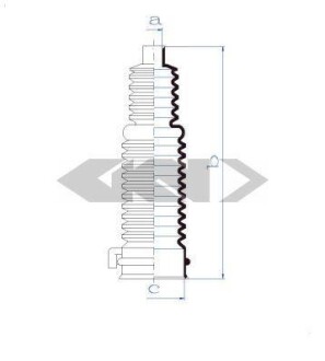 Пыльник рулевого механизма GKN SPIDAN 84117