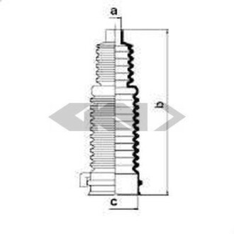 Пильник рульового механізму GKN SPIDAN 83675