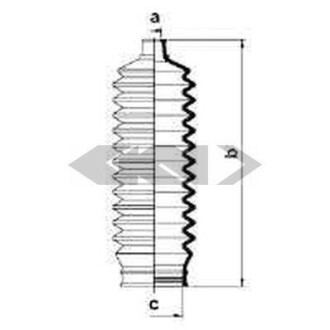 Пильник рульового механізму GKN SPIDAN 83854