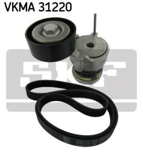 Комплект поліклиновий (ремінь+ролики) SKF VKMA 31220