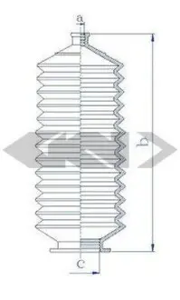 Пильник рульового механізму GKN SPIDAN 84203