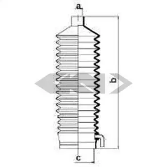 Пильник рульового механізму GKN SPIDAN 83744