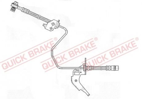 Гальмівний шланг QB QB QUICK BRAKE 59.959X