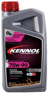 Трансмиссионное масло (мото) Motogear GL-5 75W-90 полусинтетическое 1 л KENNOL 196481
