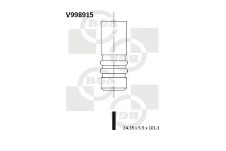 Клапан двигателя BGA V998915