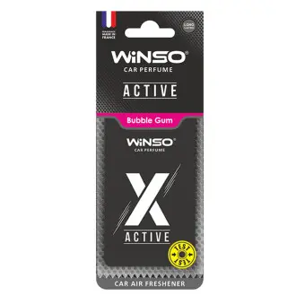 Освіжувач повітря X Active, целюлозний ароматизатор, Bubble Gum, (50шт/ящ.) Ароматизатори повітря WINSO 533440