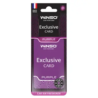 Освіжувач повітря Exclusive, целюлозний ароматизатор, Purple, (50шт/ящ.) Ароматизатори повітря WINSO 533150