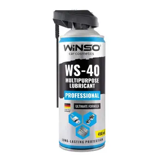 Змазка багатофункціональна PROFESSIONAL MULTIPURPOSE LUBRICANT WS-40 450ml. (24шт/ящ) Автокосметика WINSO 830210