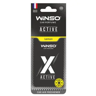 Освіжувач повітря X Active, целюлозний ароматизатор, Lemon, (50шт/ящ.) Ароматизатори повітря WINSO 533480