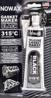 Герметик чорний 85 г NOWAX NX35309