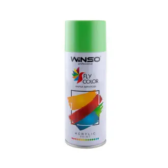 Фарба акрилова,Spray 450ml.,салатово-зелений,(LIGHT GREEN/RAL6018),12шт/уп. Автофарби WINSO 880280