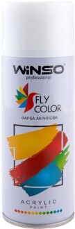 Фарба акрилова,Spray 450ml.,бежево-білий,(TRAFFIC WHITE/RAL9016),12шт/уп. Автофарби WINSO 880150