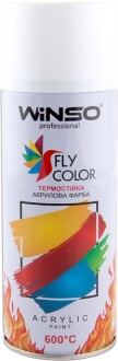 Фарба високотемпературна 600°,Spray 450ml.,білий,(WHITE/RAL9010),12шт/уп. Автофарби WINSO 880420