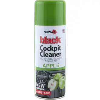 Полироль для салона "Black" Cockpit Cleaner яблоко 450 мл NOWAX NX00458