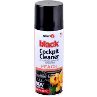 Поліроль для салону "Black" Cockpit Cleaner персик 200 мл NOWAX NX00206