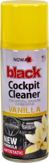 Поліроль для салону "Black" Cockpit Cleaner ваніль 200 мл NOWAX NX00201