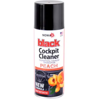 Поліроль для салону "Black" Cockpit Cleaner персик 450 мл NOWAX NX00456