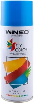 Фарба акрилова,Spray 450ml.,голубий,(SKY BLUE/RAL5015),12шт/уп. Автофарби WINSO 880160
