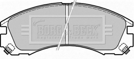 - Гальмівні колодки до дисків Гальмівна система BORG & BECK BBP1565