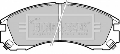 - Гальмівні колодки до дисків Гальмівна система BORG & BECK BBP1565