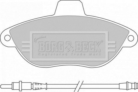 - Гальмівні колодки до дисків Гальмівна система BORG & BECK BBP1461 (фото 1)