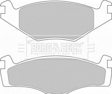 - Гальмівні колодки до дисків Гальмівна система BORG & BECK BBP1420 (фото 1)