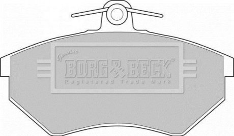 - Гальмівні колодки до дисків Гальмівна система BORG & BECK BBP1406 (фото 1)