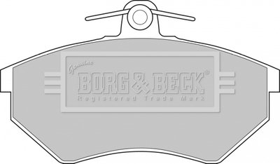 - Гальмівні колодки до дисків Гальмівна система BORG & BECK BBP1406