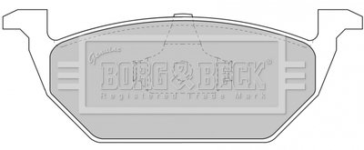 - Гальмівні колодки до дисків Гальмівна система BORG & BECK BBP1618
