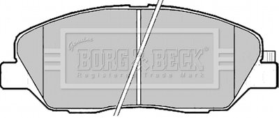 - Гальмівні колодки до дисків Гальмівна система BORG & BECK BBP2176