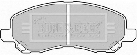 - Гальмівні колодки для дисків Гальмівна система BORG & BECK BBP1831 (фото 1)