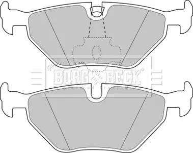 Гальмівні колодки, дискове гальмо (набір) BORG & BECK BBP1591