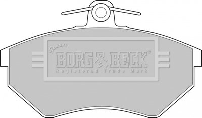 - Гальмівні колодки до дисків Гальмівна система BORG & BECK BBP1427 (фото 1)