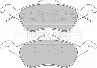 - Гальмівні колодки до дисків Гальмівна система BORG & BECK BBP1602 (фото 1)