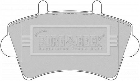 - Гальмівні колодки до дисків Гальмівна система BORG & BECK BBP1746 (фото 1)