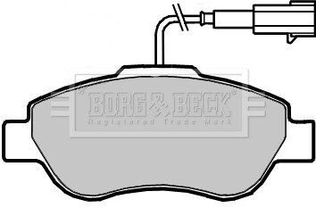 - Гальмівні колодки до дисків Гальмівна система BORG & BECK BBP2416 (фото 1)