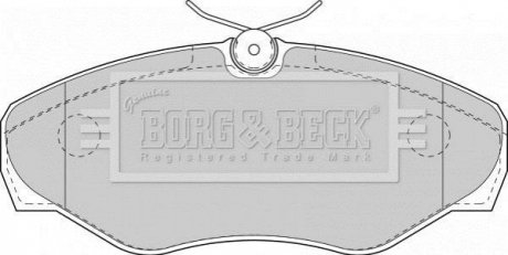 - Гальмівні колодки до дисків Гальмівна система BORG & BECK BBP1812 (фото 1)