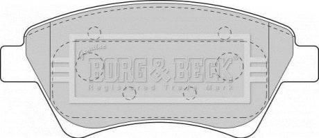 - Гальмівні колодки до дисків Гальмівна система BORG & BECK BBP1821 (фото 1)