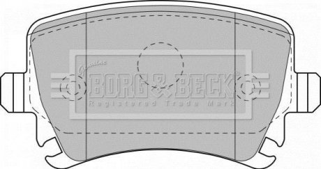 - Гальмівні колодки до дисків Гальмівна система BORG & BECK BBP1877 (фото 1)