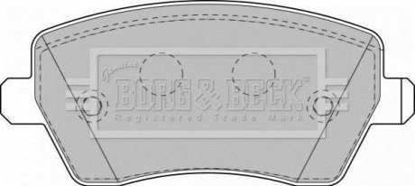 - Гальмівні колодки до дисків Гальмівна система BORG & BECK BBP1807 (фото 1)