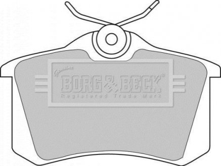 - Гальмівні колодки до дисків Гальмівна система BORG & BECK BBP1542 (фото 1)