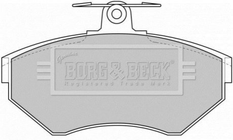 - Гальмівні колодки до дисків Гальмівна система BORG & BECK BBP1620 (фото 1)