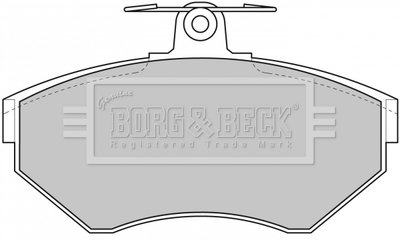 - Гальмівні колодки до дисків Гальмівна система BORG & BECK BBP1620